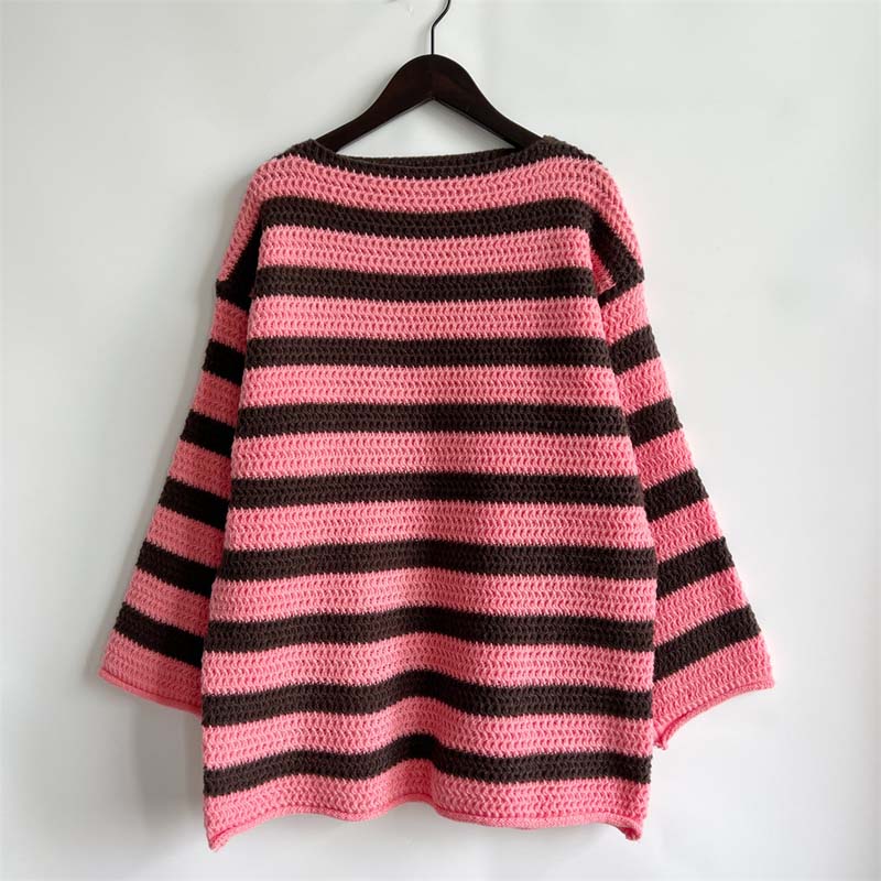 Casual Striped Knitted Sweater