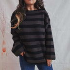 Casual Striped Knitted Sweater
