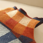 Colorful Checkered Knitted Sweater