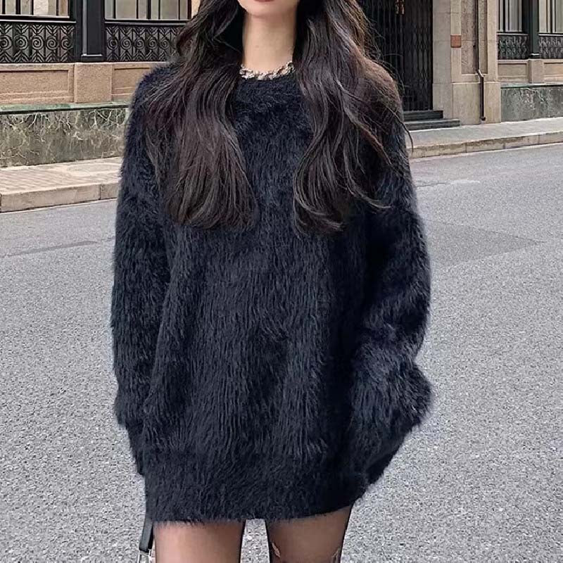 Solid Color Casual Sweater