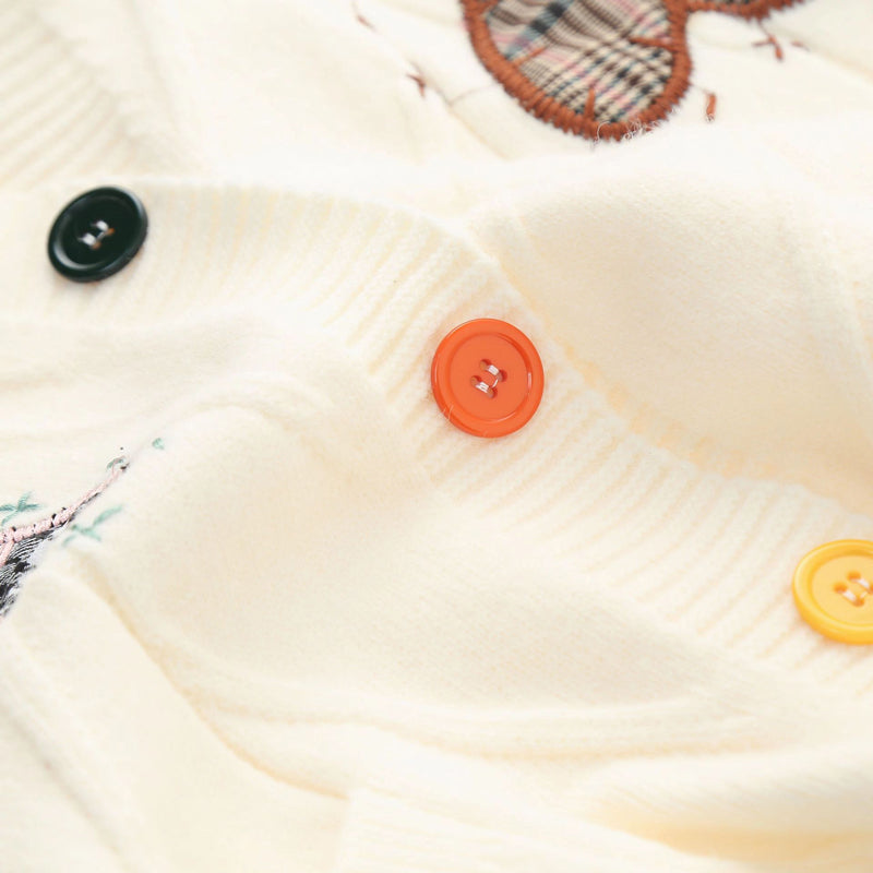 Heart Embroidered Knitted Vest