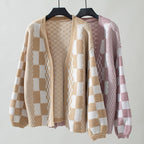 Casual Checked Knitted Vest