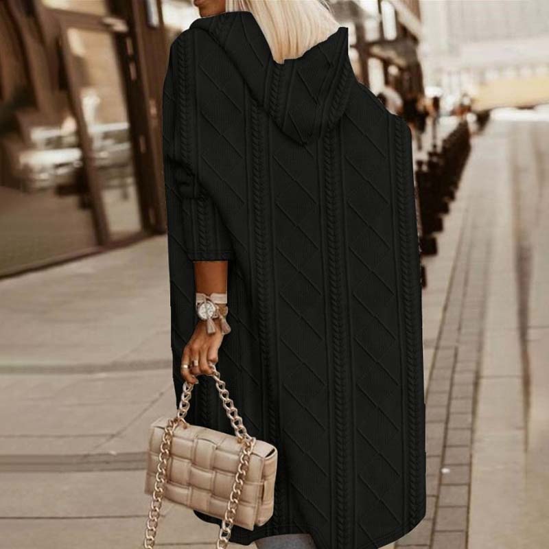 Casual Knitted Vest with Hood