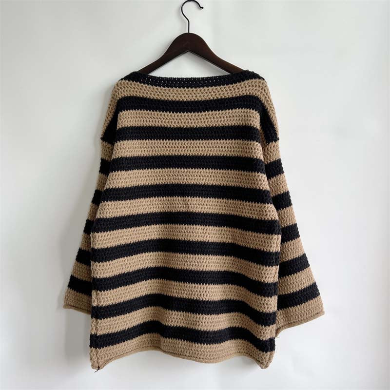Casual Striped Knitted Sweater