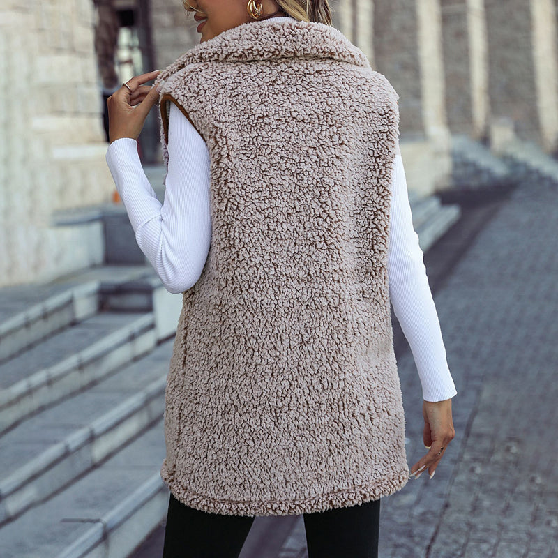 Casual Plush Vest