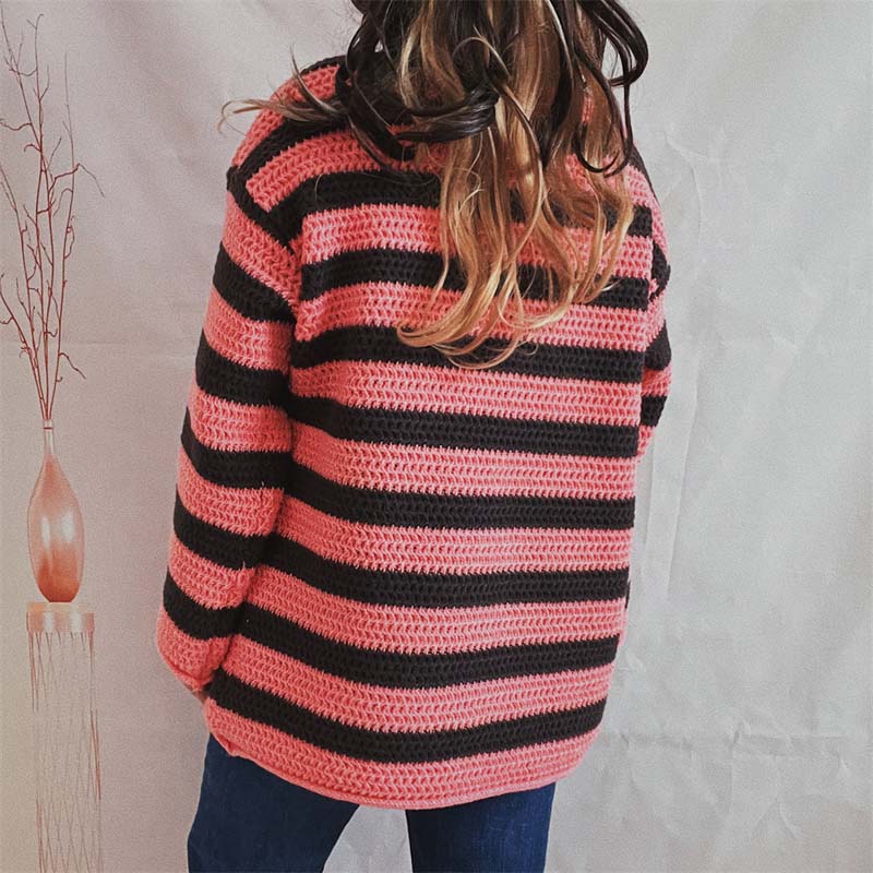 Casual Striped Knitted Sweater