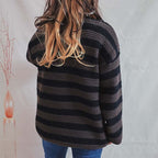 Casual Striped Knitted Sweater
