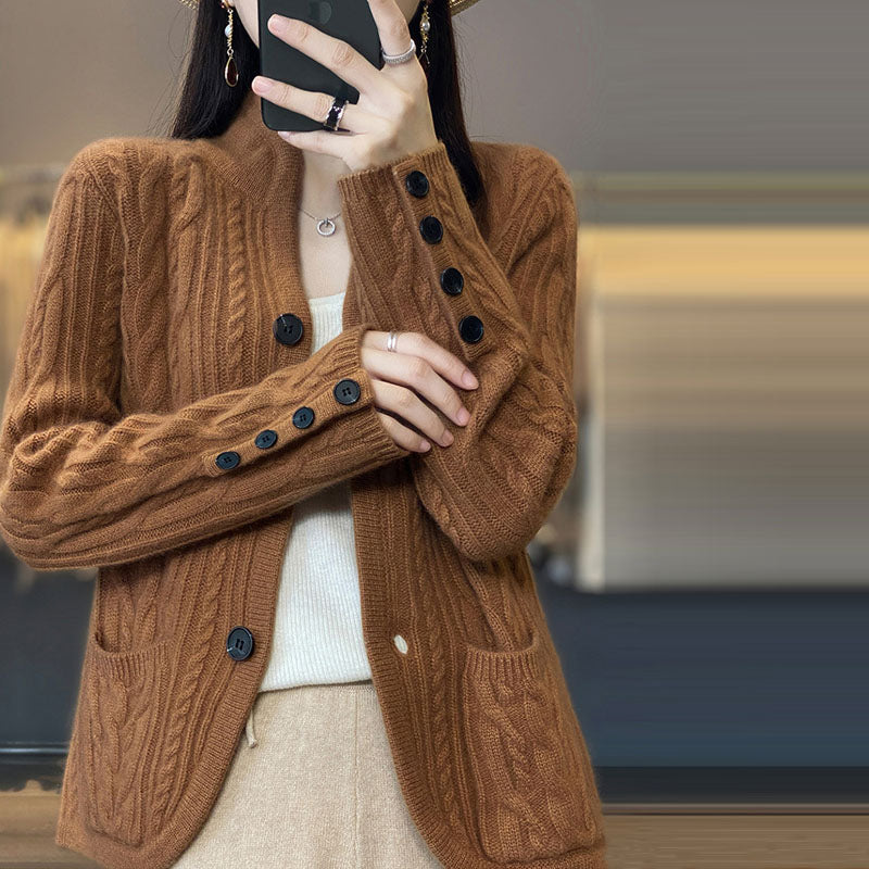 Solid Color Casual Knitted Vest