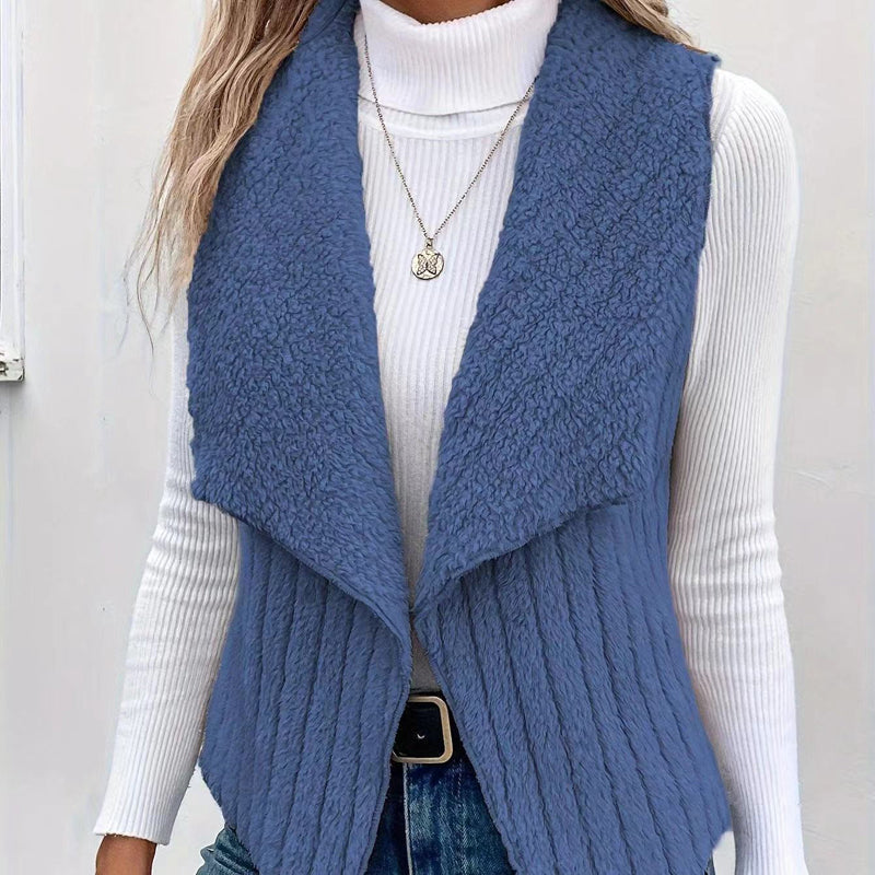Casual Vest In Solid Color