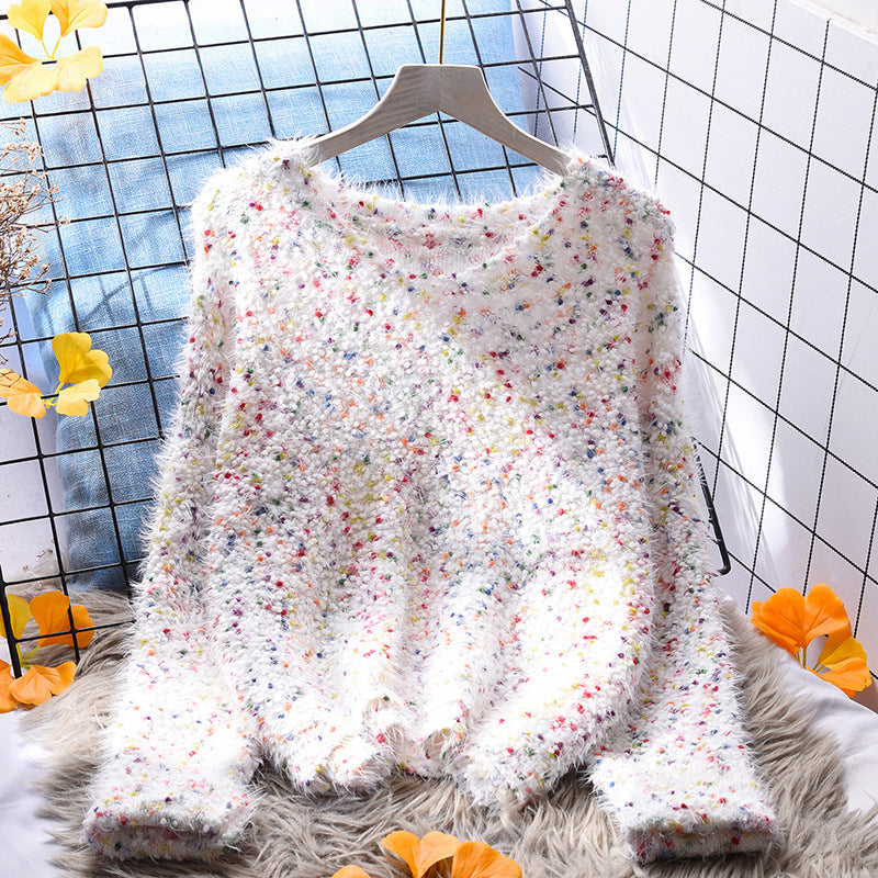 Colorful Sweater with Dots