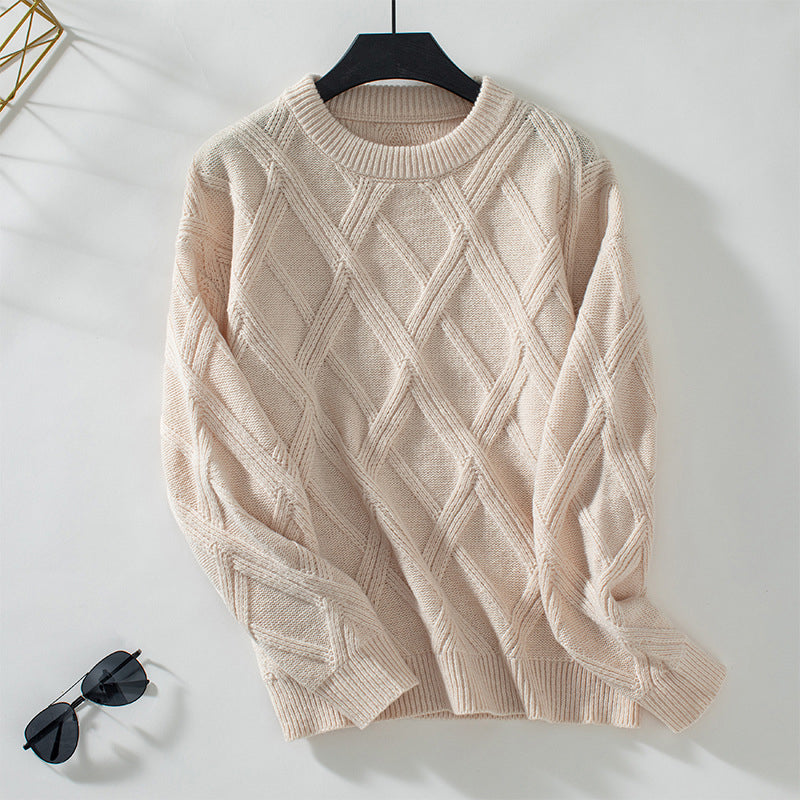 Solid Color Casual Sweater