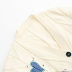 Heart Embroidered Knitted Vest