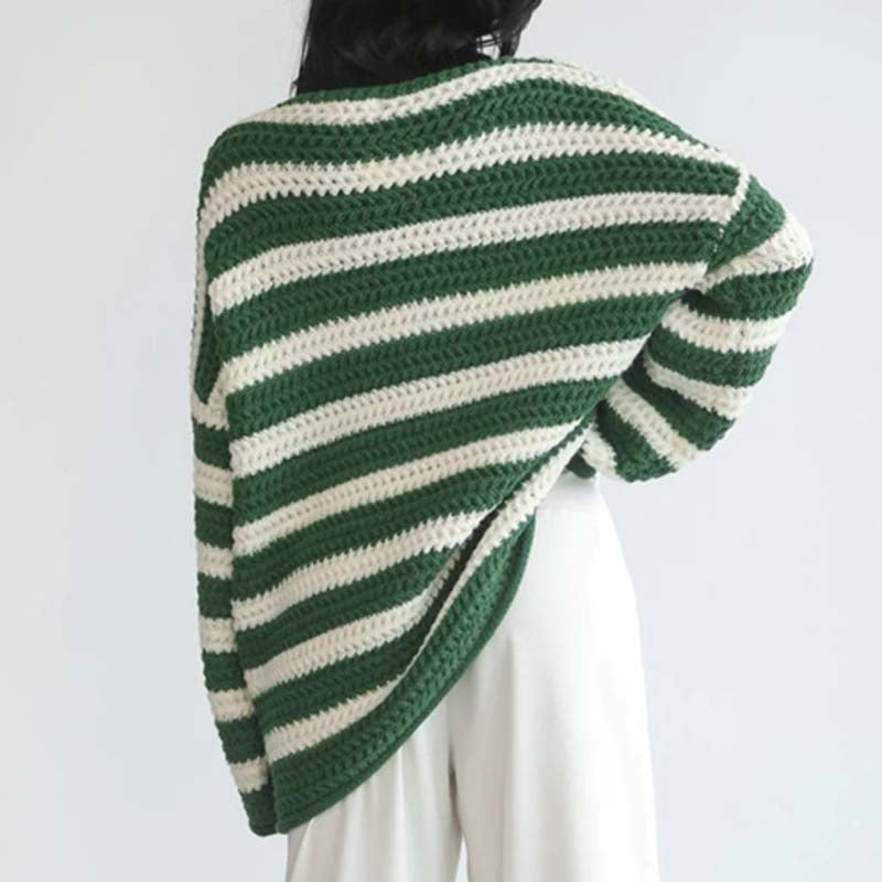 Casual Striped Knitted Sweater