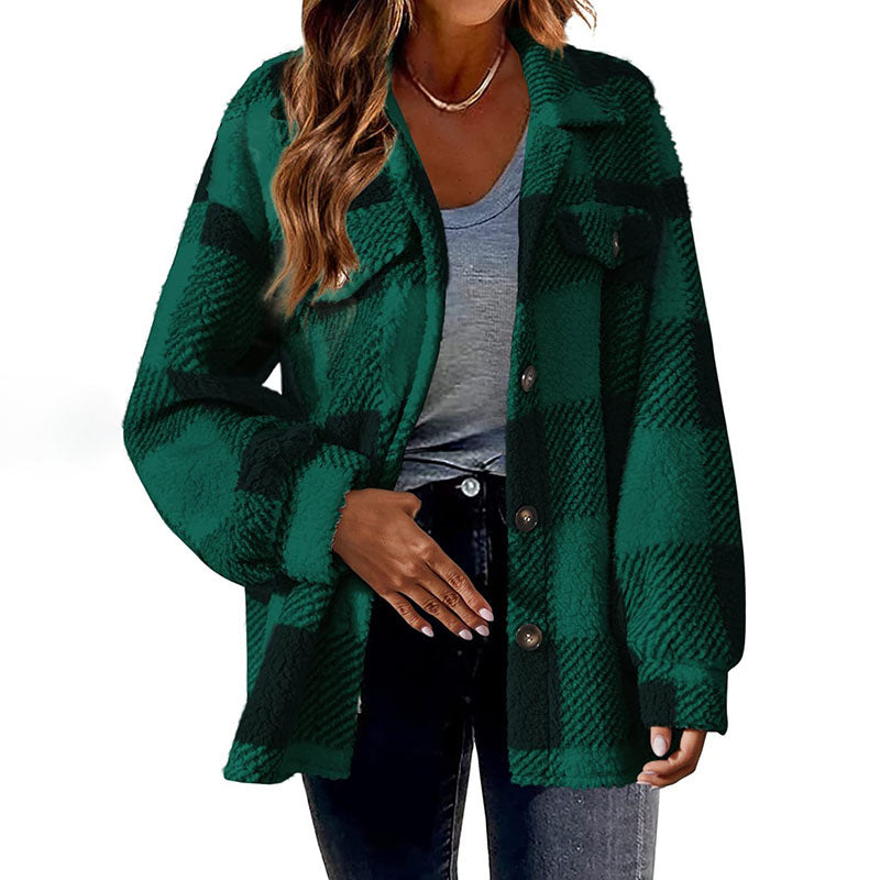 Casual Warm Checked Jacket