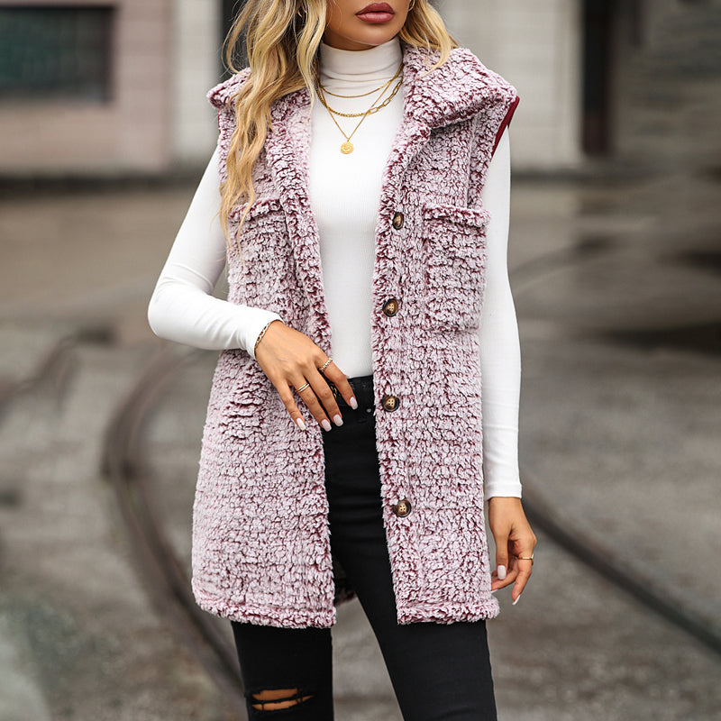 Casual Plush Vest
