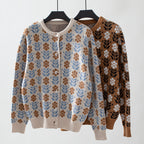 Vintage Flower Knitted Cardigan