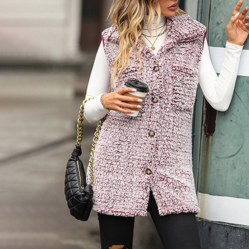 Casual Plush Vest