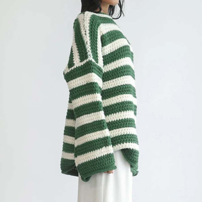 Casual Striped Knitted Sweater