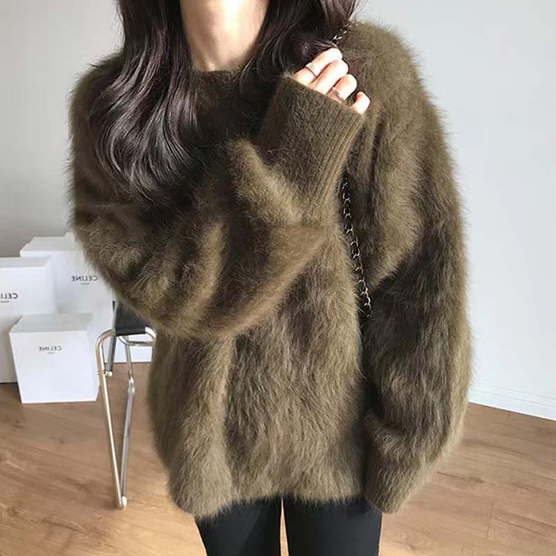 Solid Color Casual Sweater