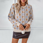 Vintage Flower Knitted Cardigan