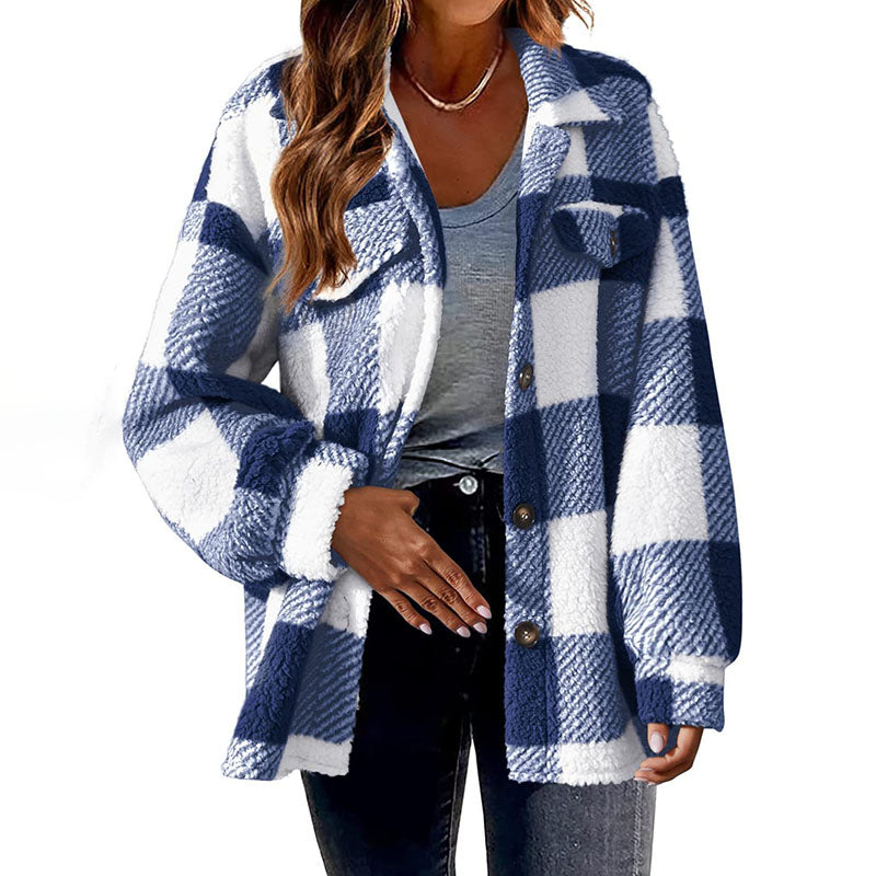Casual Warm Checked Jacket