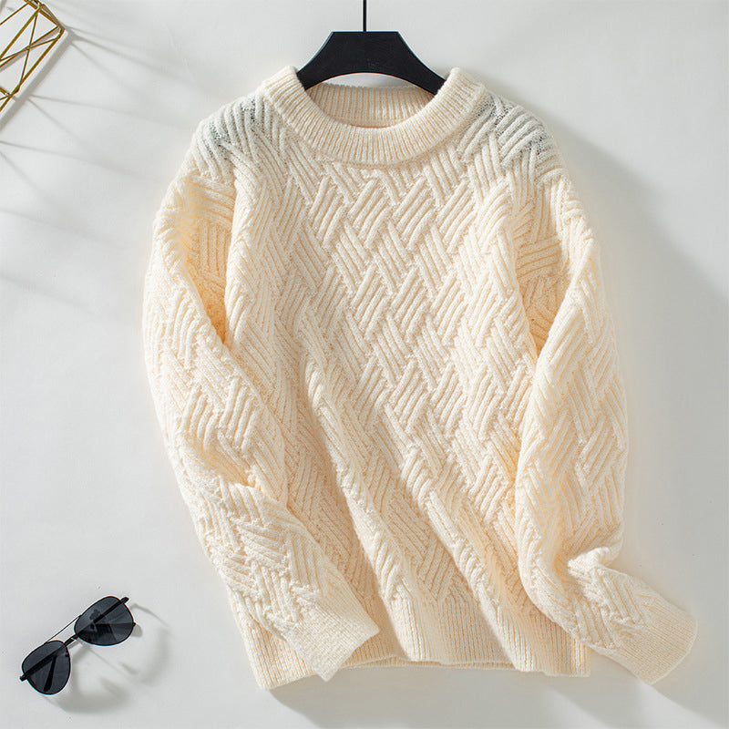 Solid Color Casual Sweater
