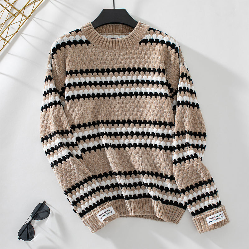 Casual Striped Knitted Sweater