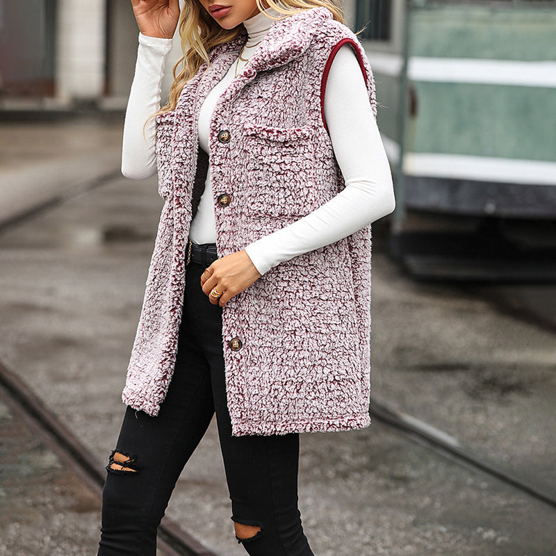 Casual Plush Vest