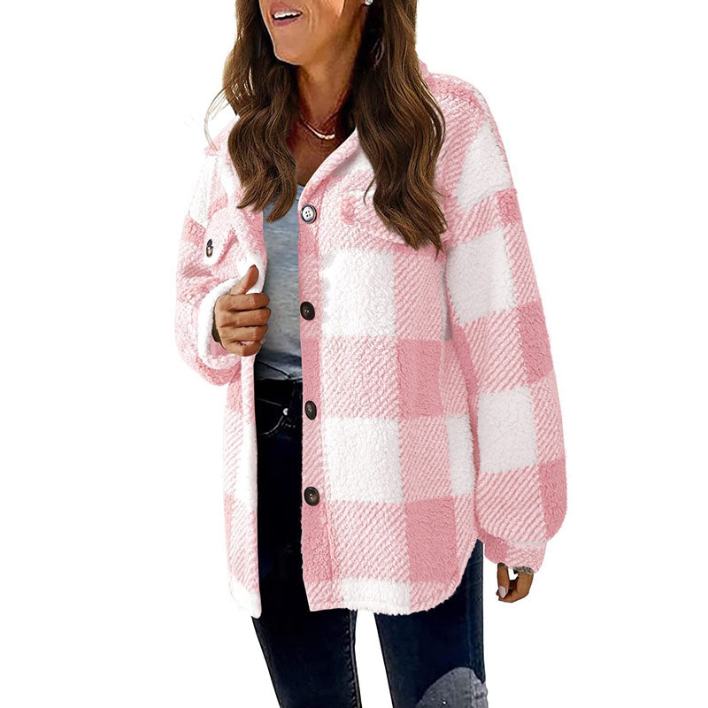 Casual Warm Checked Jacket