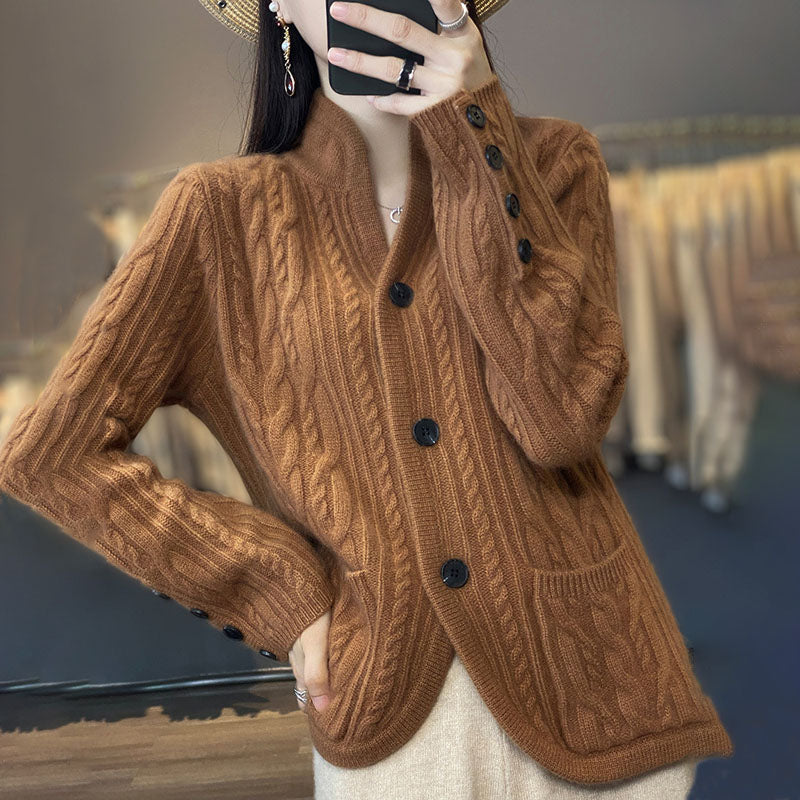 Solid Color Casual Knitted Vest