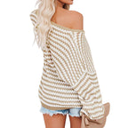 Casual Striped Knitted Sweater