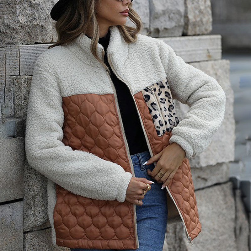 Patchwork Warm Plush Jacket