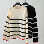 Casual Striped Knitted Sweater