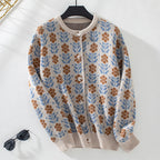 Vintage Flower Knitted Cardigan