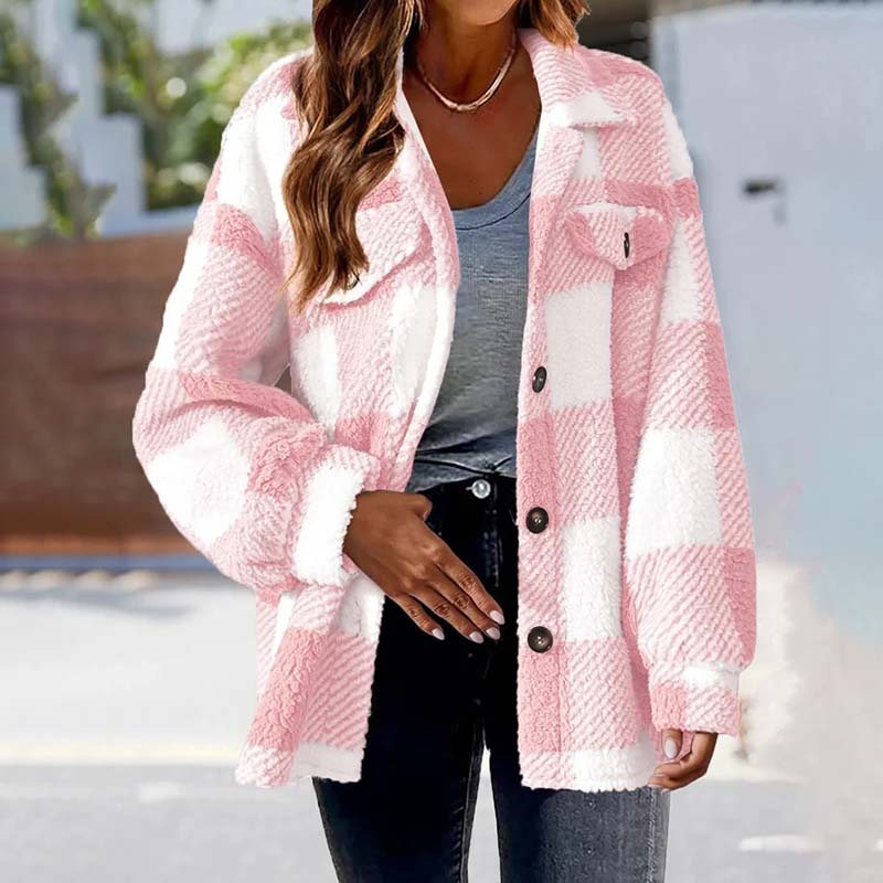 Casual Warm Checked Jacket