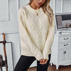 Solid Color Casual Sweater