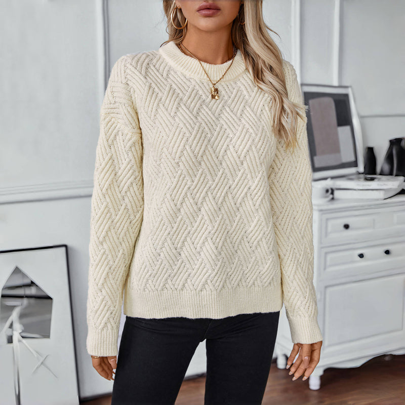 Solid Color Casual Sweater