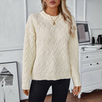 Solid Color Casual Sweater
