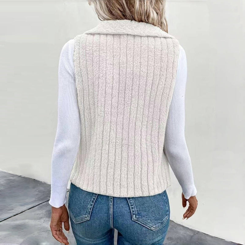 Casual Vest In Solid Color