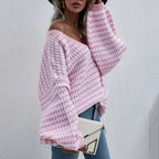 Casual Striped Knitted Sweater