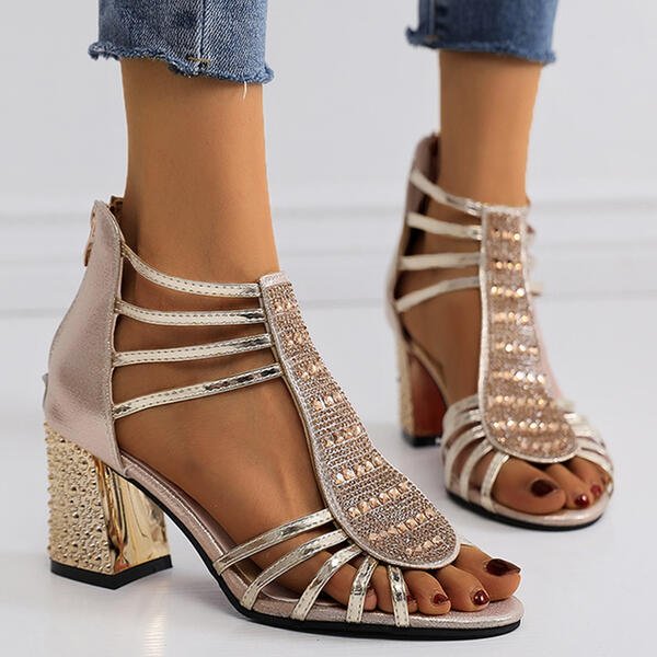 Blaze – Radiant Crystal Strap Heels
